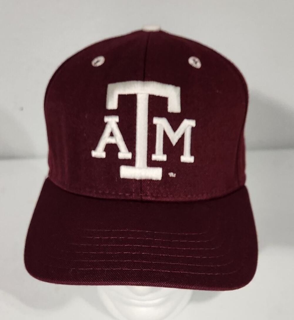 ATM Texas University Vintage Pro Line Baseball Hat Cap Snapback Made In Usa